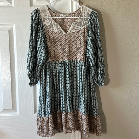 Umgee Dresses & Skirts - Umgee Boho 3/4 Sleeve Dress